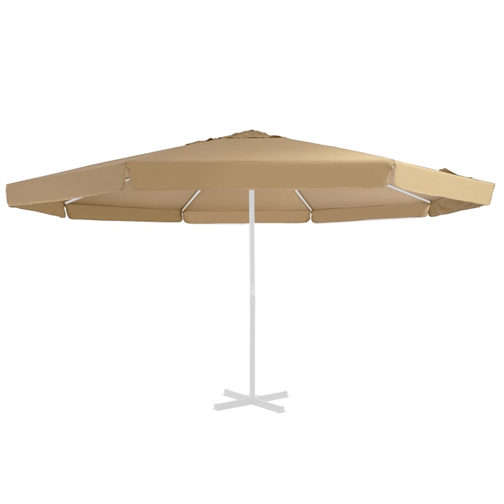 VidaXL Vervangingsdoek voor parasol 500 cm taupe