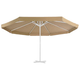 VidaXL Vervangingsdoek voor parasol 500 cm taupe