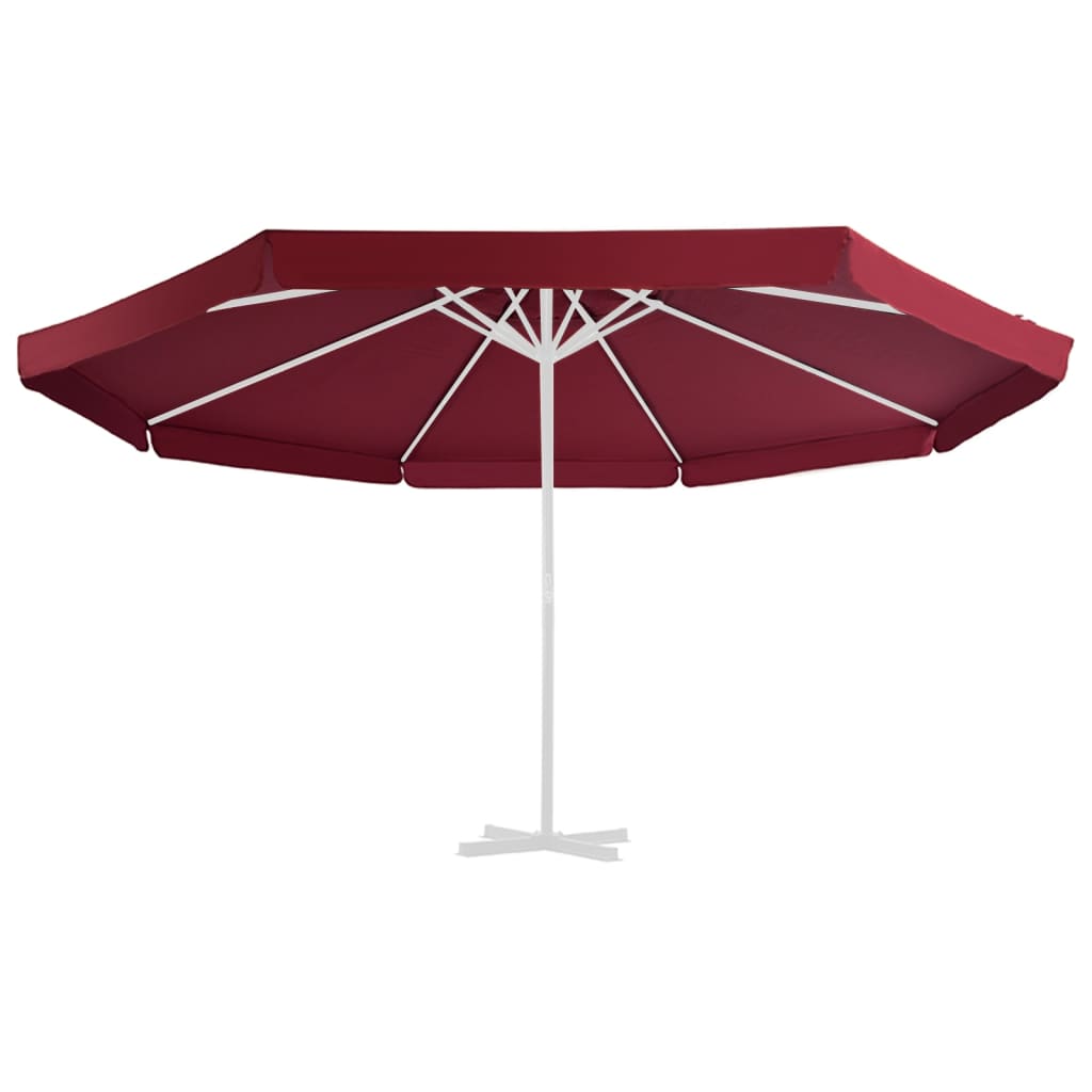 Vidaxl nadomestna krpa za parasol 500 cm Bordeaux rdeča