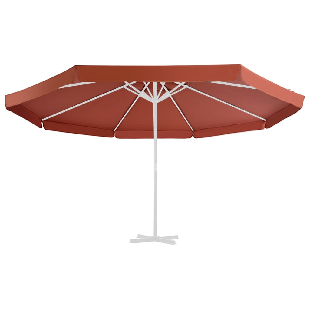 Vidaxl replacement cloth for parasol 500 cm terracotta -colored