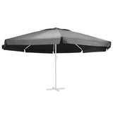 VIDAXL nadomestna krpa za antracit za parasol 600 cm -obarvana