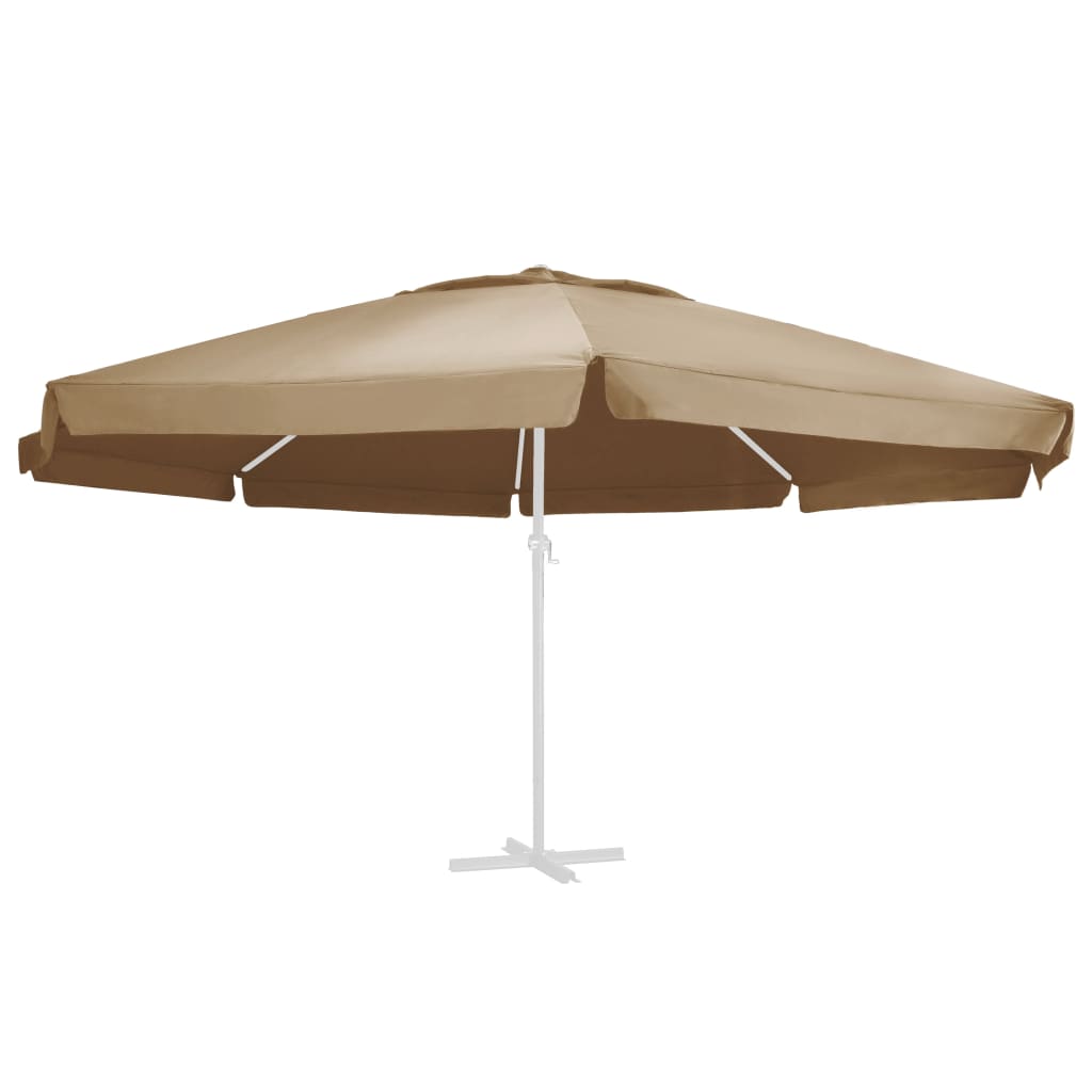 VidaXL Vervangingsdoek voor parasol 600 cm taupe