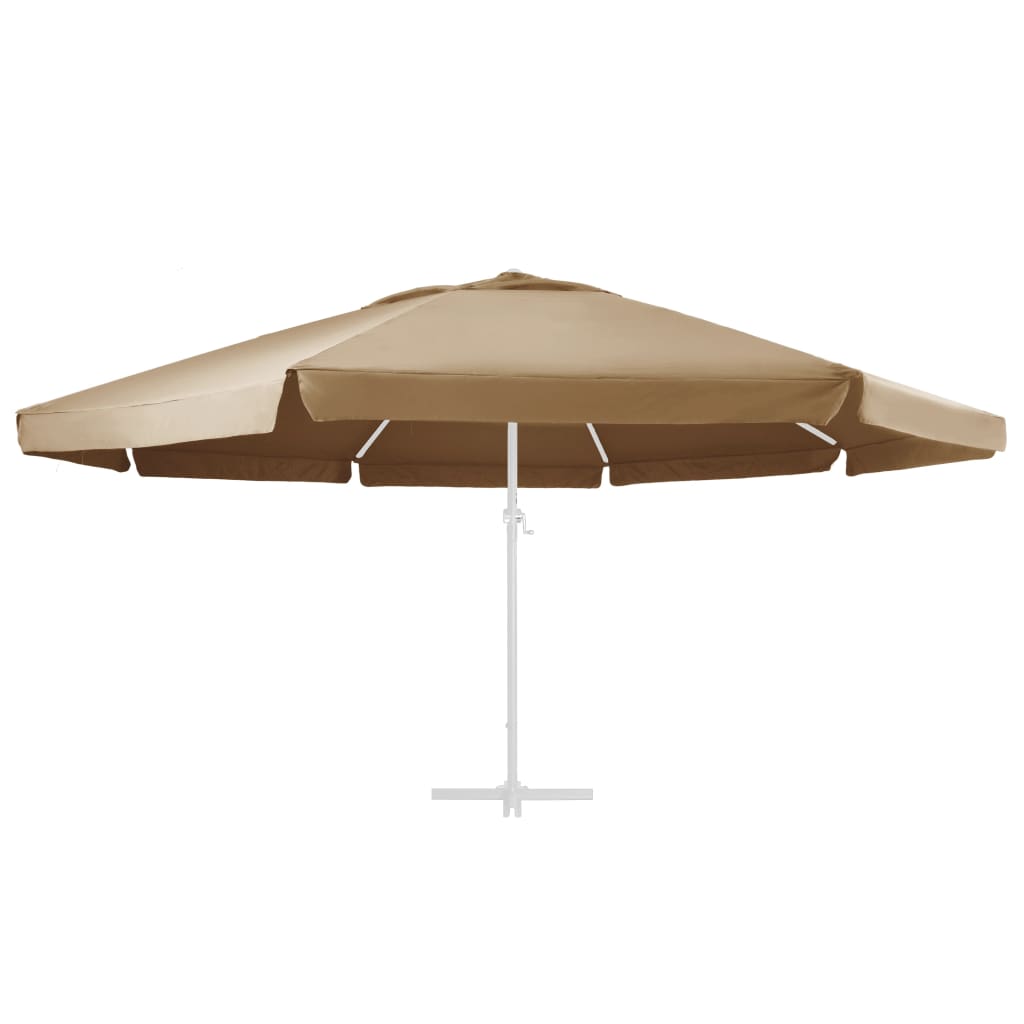 VidaXL Vervangingsdoek voor parasol 600 cm taupe