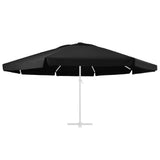 Vidaxl erstatningsklut for parasol 600 cm svart