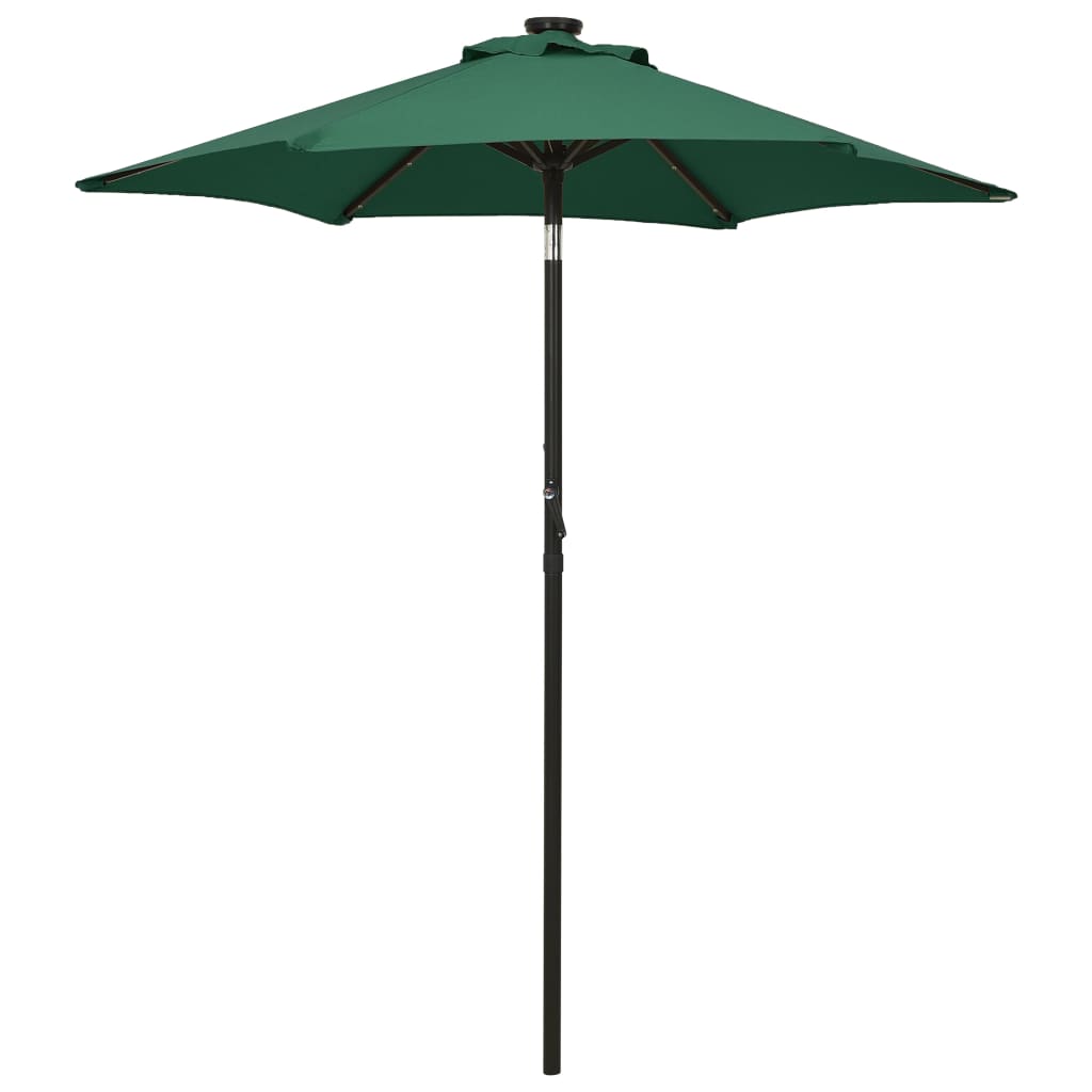 Vidaxl Parasol z oświetleniem LED 200x211 cm Green