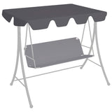 Slip de remplacement de Vidaxl pour le banc de swing 150 130x105 70 cm anthracite