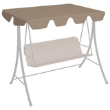 VidaXL Vervangingsluifel voor schommelbank 150 130x105 70 cm taupe