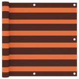 Écran de balcon de Vidaxl 90x300 cm Oxford tissu orange et marron