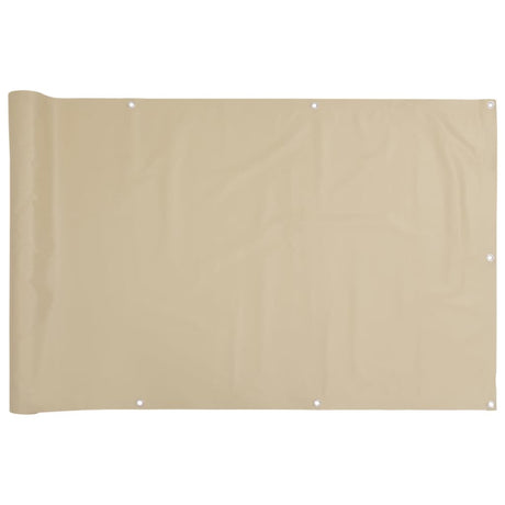 VidaXL Balkonscherm 75x300 cm oxford stof beige