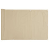 VidaXL Balkonscherm 90x300 cm oxford stof beige