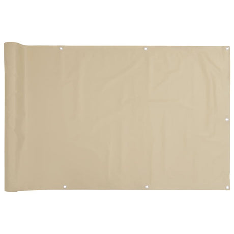 VidaXL Balkonscherm 90x300 cm oxford stof beige