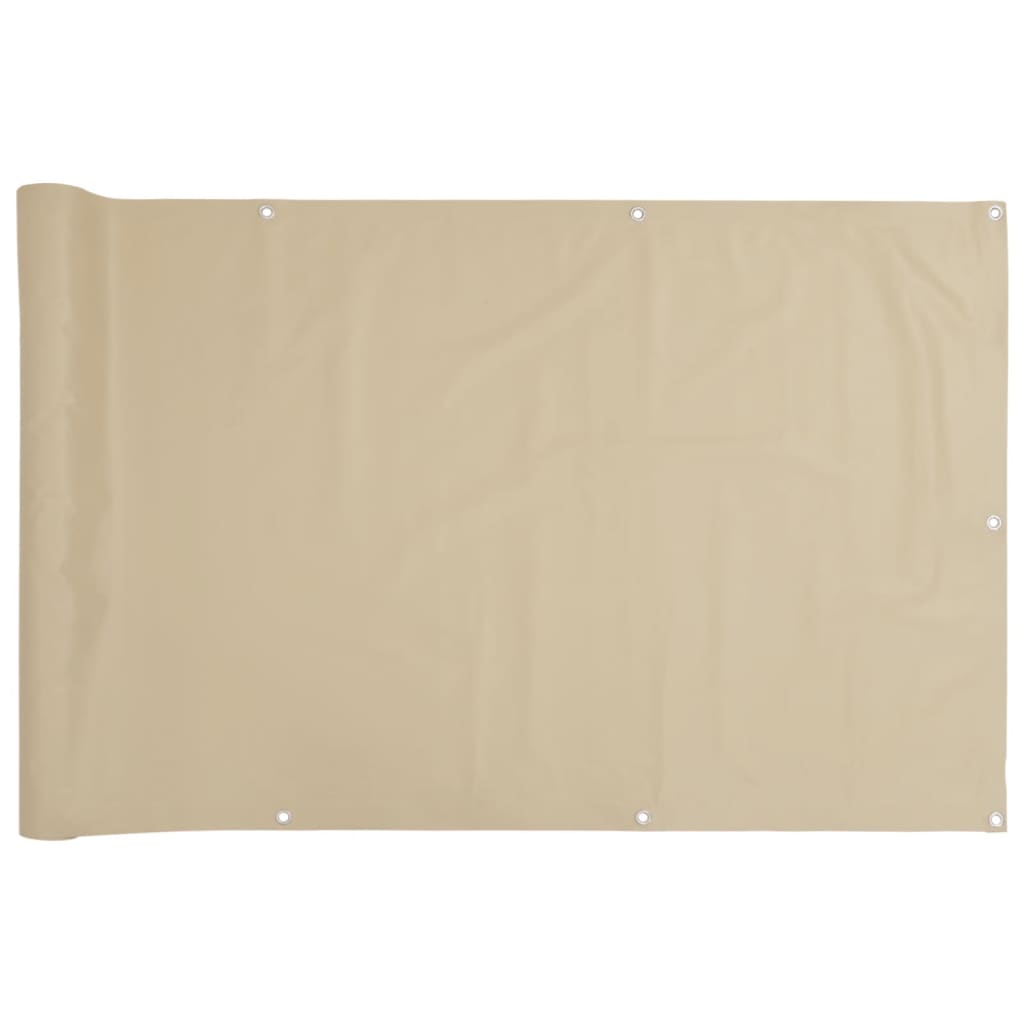 VidaXL Balkonscherm 120x400 cm oxford stof beige