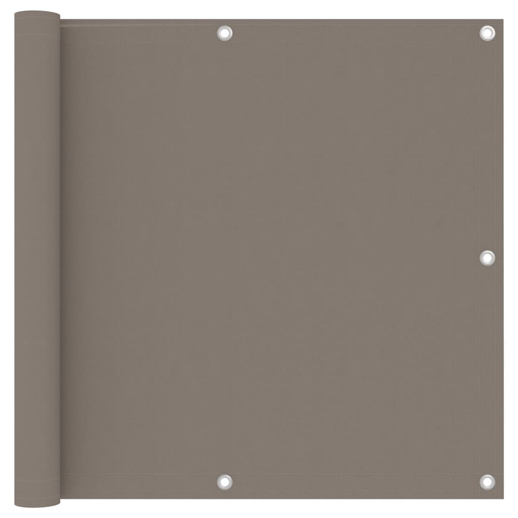 VidaXL Balkonscherm 90x300 cm oxford stof taupe