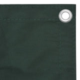 Pantalla de balcón Vidaxl 75x600 CM Oxford Fabric Dark Green