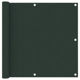 Vidaxl Balcony screen 90x500 cm Oxford fabric dark green