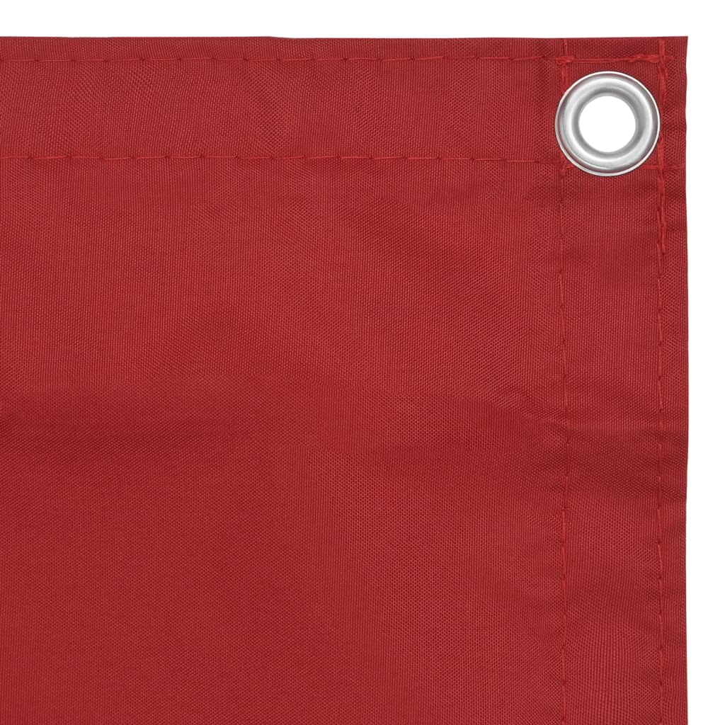 Vidaxl Balkon Bildschirm 75x300 cm Oxford Stoff rot