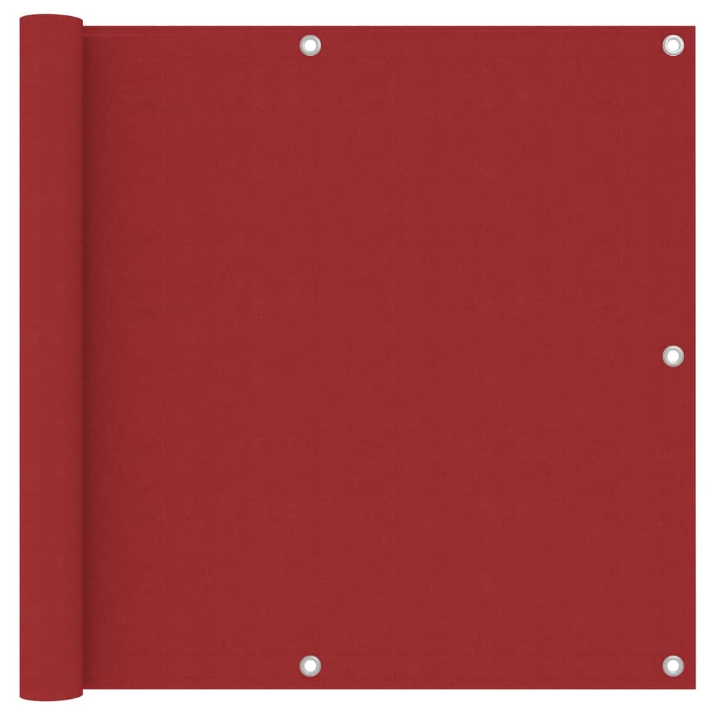 Pantalla de balcón Vidaxl 90x500 CM Oxford Fabric Red