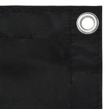 Pantalla de balcón Vidaxl 90x600 CM Oxford Fabric Negro