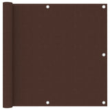 Pantalla de balcón Vidaxl 90x400 cm Oxford Fabric Brown