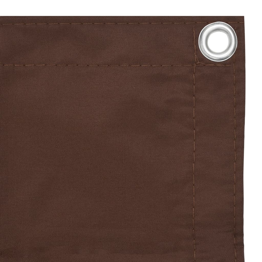 Vidaxl balkongskärm 90x400 cm Oxford Fabric Brown