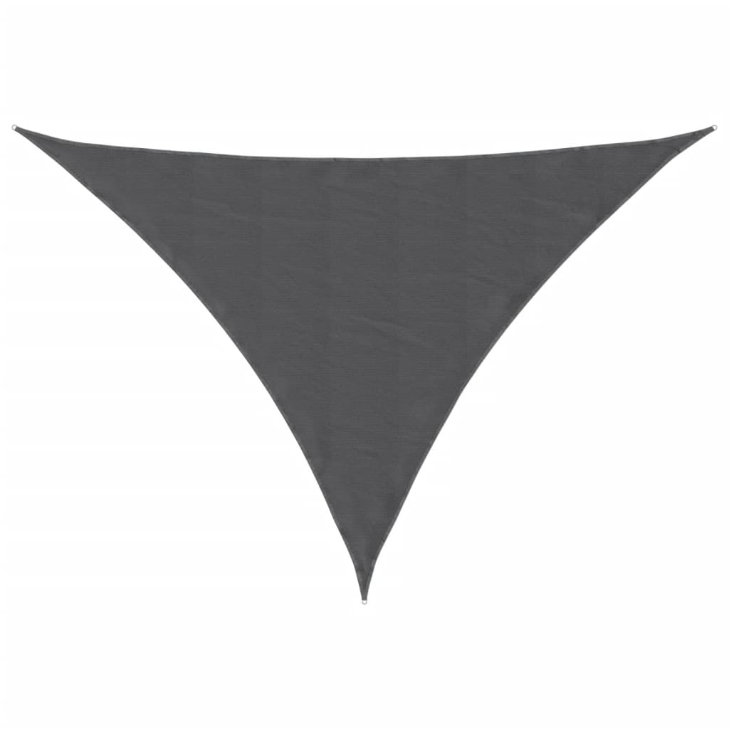 Vidaxl Sun Shade Triangular 3.5x3.5x4.9 M tessuto oxford Colore antracite