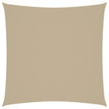 VidaXL Zonnescherm vierkant 5x5 m oxford stof beige