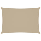 VidaXL Zonnescherm rechthoekig 2,5x4,5 m oxford stof beige