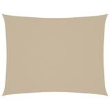 VidaXL Zonnescherm rechthoekig 3x4,5 m oxford stof beige