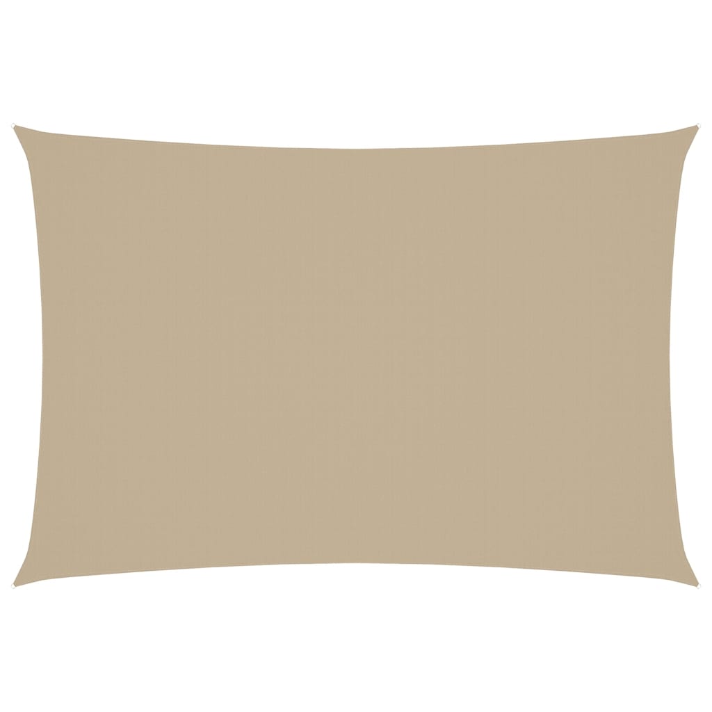 VidaXL Zonnescherm rechthoekig 3x5 m oxford stof beige