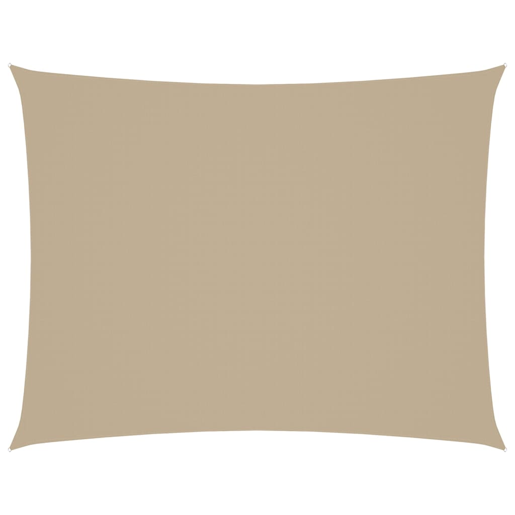 VidaXL Zonnescherm rechthoekig 4x5 m oxford stof beige