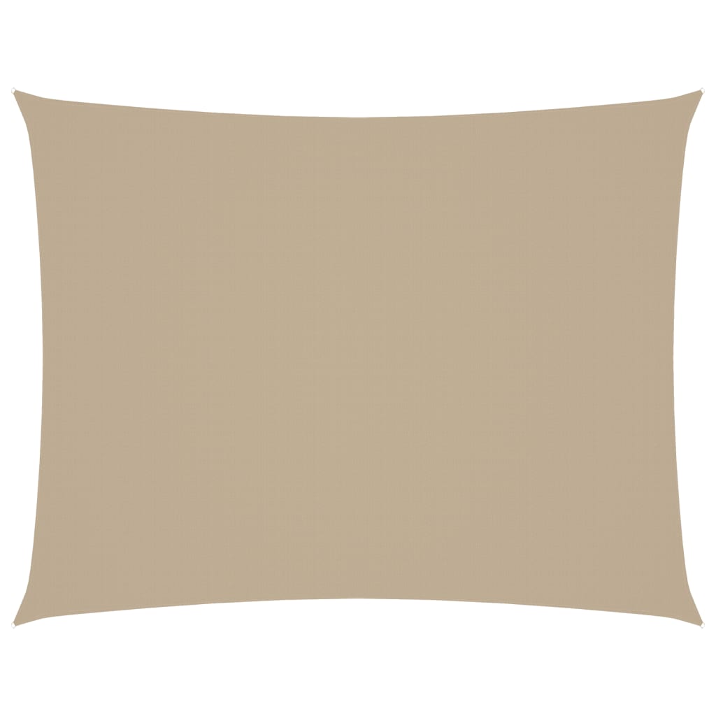 VidaXL Zonnescherm rechthoekig 6x7 m oxford stof beige