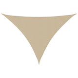 Vidaxl Sun Shade Triangular 3.5x3.5x4.9 M Tessuto Oxford Beige