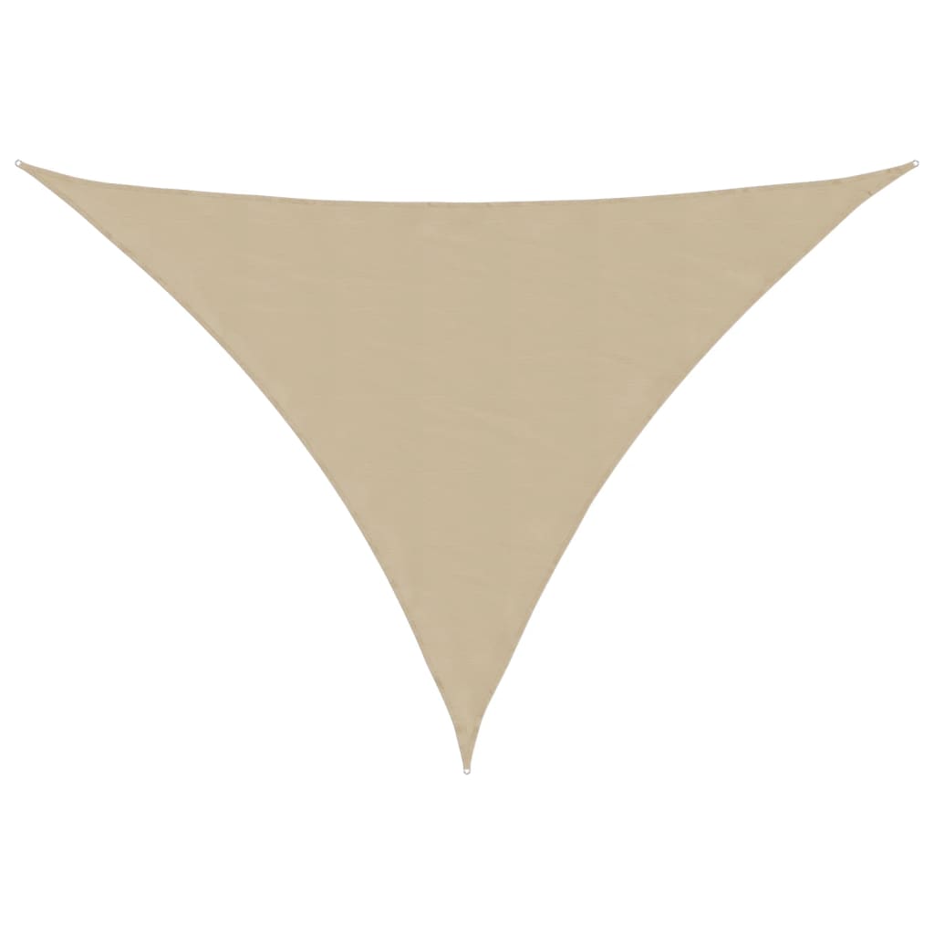 Vidaxl Sun Shade Triangular 4x5x5 M in tessuto Oxford beige