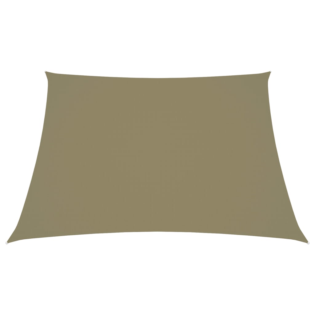 Vidaxl sunshade trapez 3 4x3 m Oxford Fabric Beige