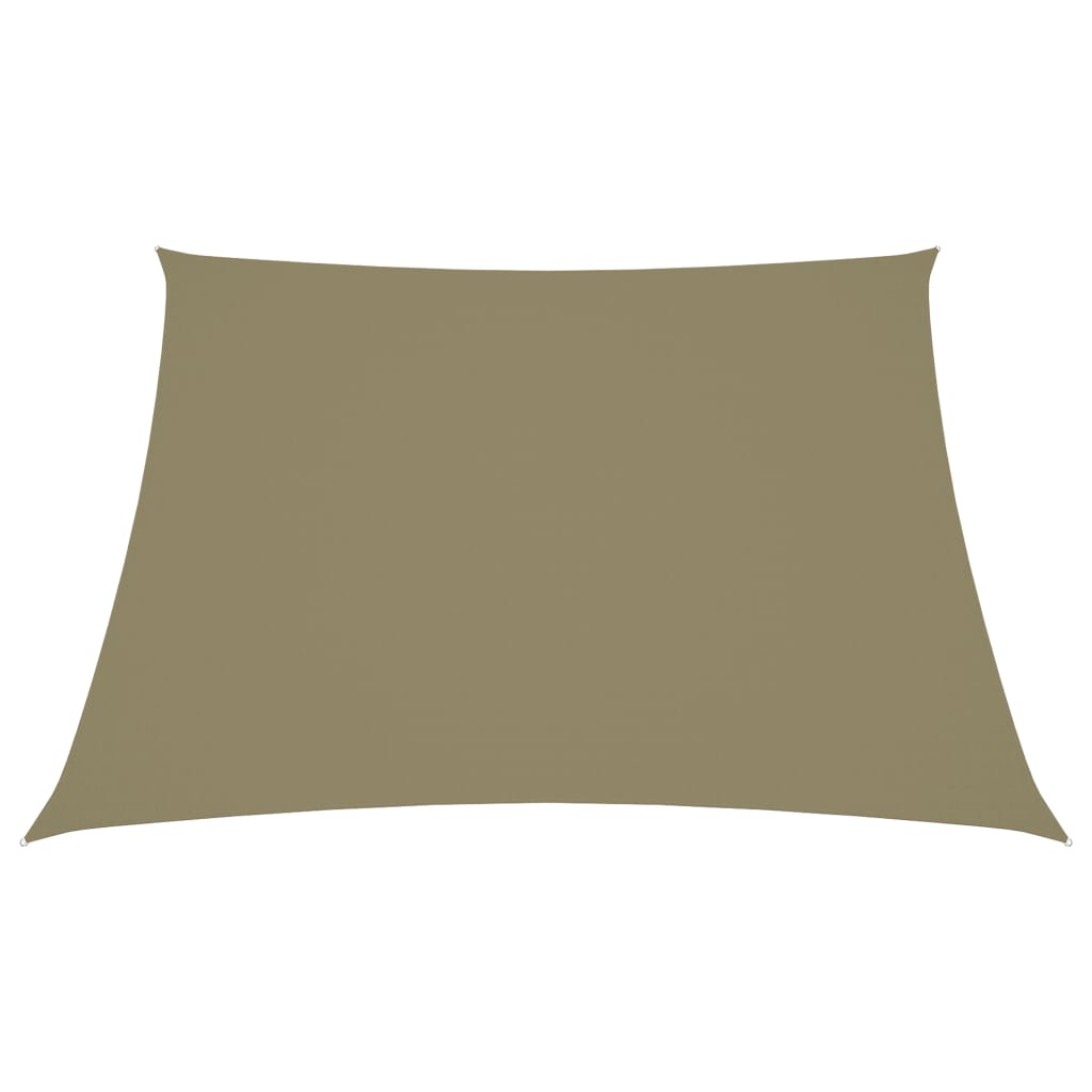 Vidaxl sunshade trapez 4 5x4 m Oxford Fabric Beige