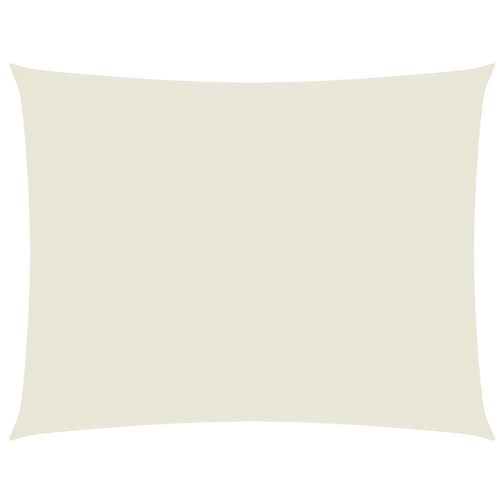 Vidaxl Sunshade Rectangular 3x4 M Oxford Tissu Cream -Colored