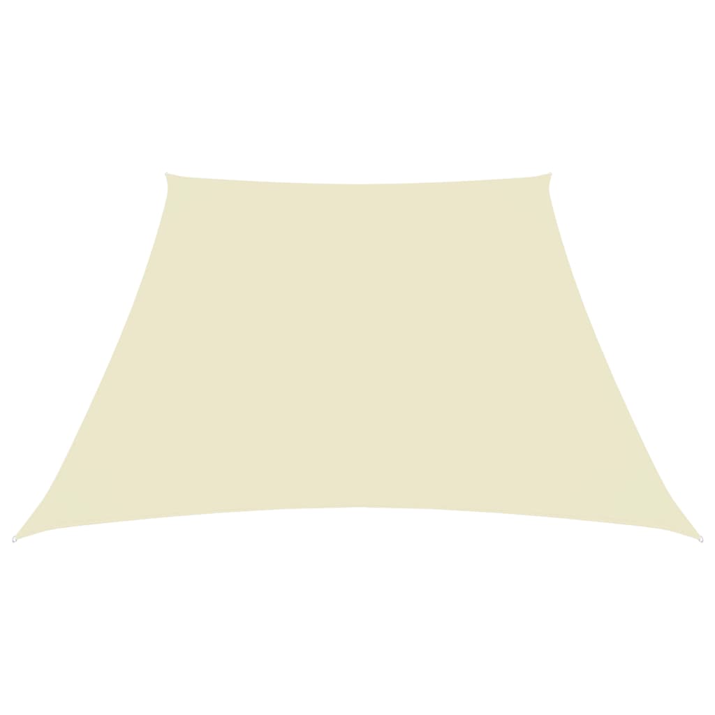 Vidaxl Sunshade Trapezium 3 4x3 M Oxford Fabric Cream -farvet