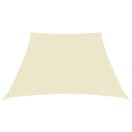 Vidaxl Zonnezeil Trapezium 3 5x4 M Oxford Tissu Cream -Colored