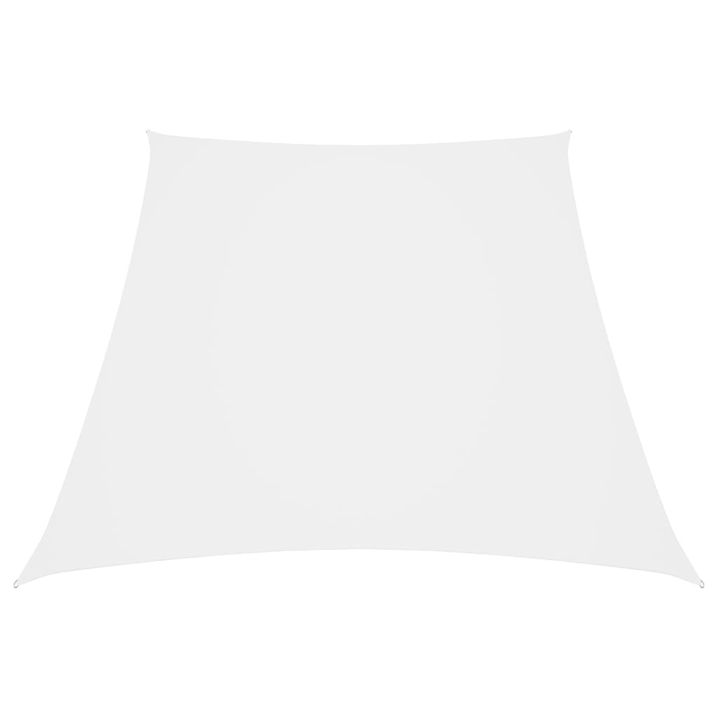 Trapezium de Vidaxl Sunshade 4 5x4 M Oxford Fabric White