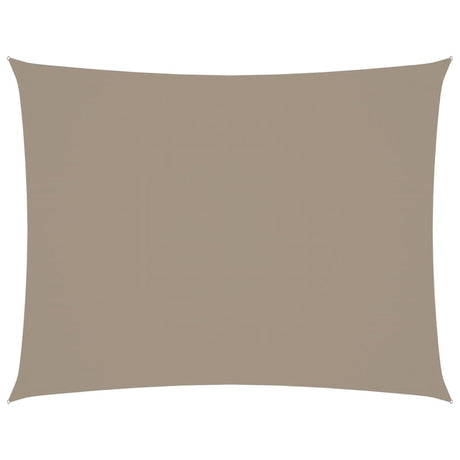 VidaXL Zonnescherm rechthoekig 3,5x4,5 m oxford stof taupe