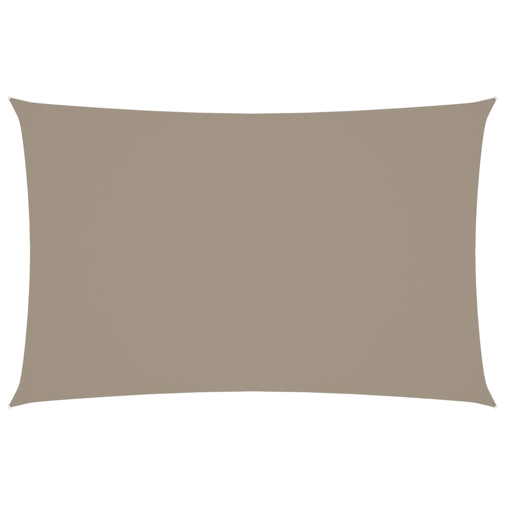 Vidaxl Sunshade Rectangular 5x8 M Oxford Fabric Taupe