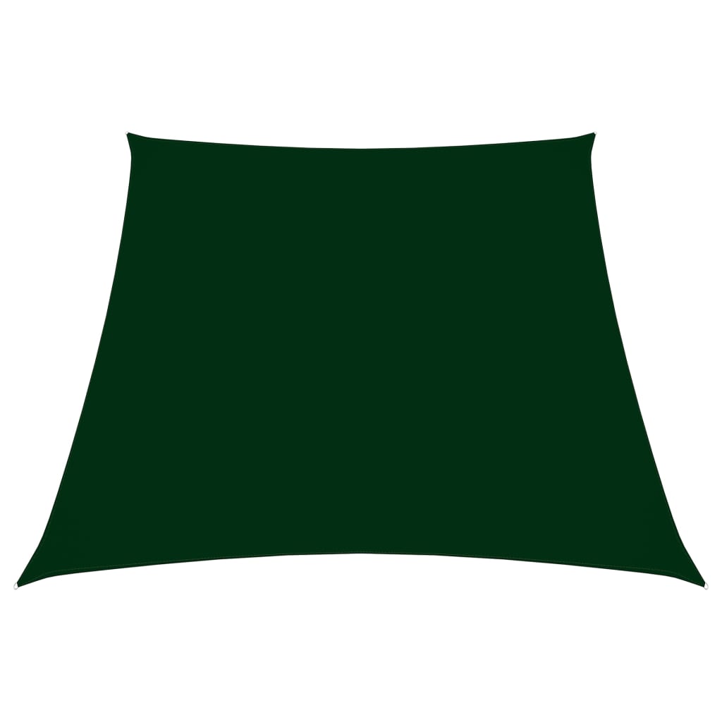 Vidaxl Zonnezeil Trapezium 2 4x3 M tessuto oxford verde scuro