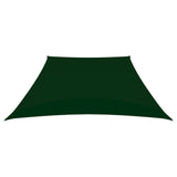 Vidaxl Zonnezeil Trapezium 2 4x3 M tessuto oxford verde scuro