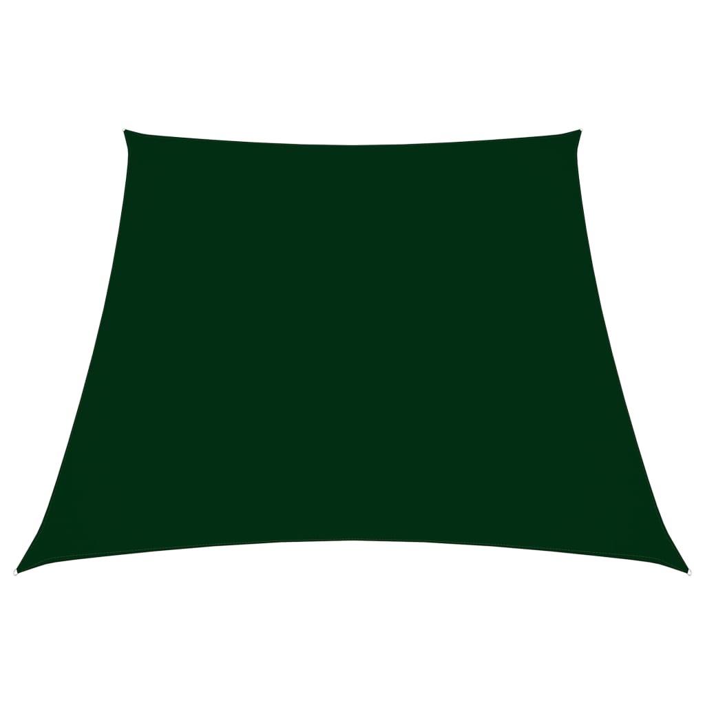 Vidaxl Zonnezeil Trapezium 3 5x4 M tessuto oxford verde scuro