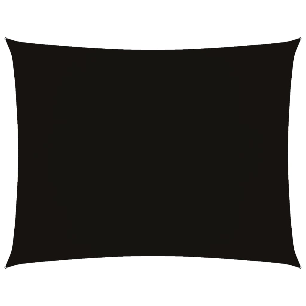 VidaXL Sunshade Rectangular 2x3 M Oxford Fabric Black