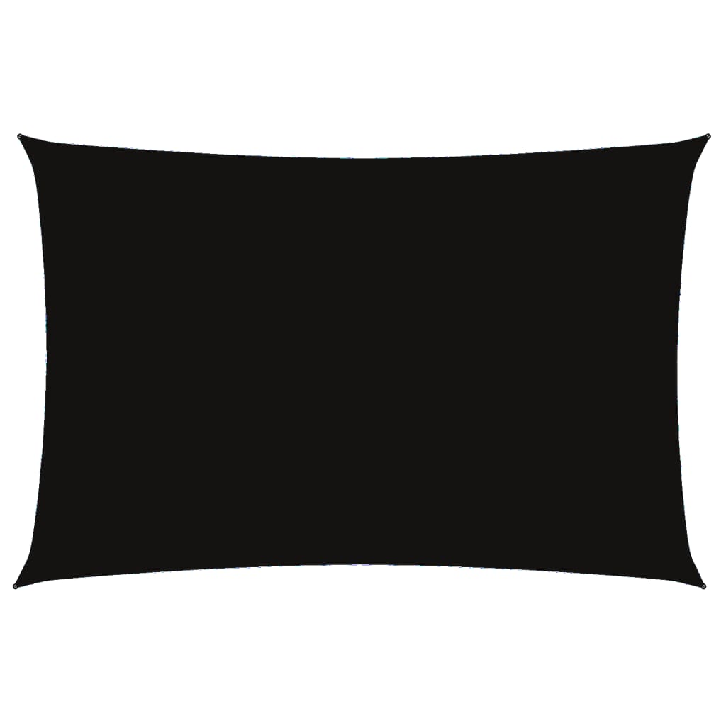 Vidaxl Sunshade Rectangular 2x4 M Oxford Fabric Black