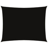 Vidaxl Sun Shade Rectangular 4x5 M Tessuto di Oxford Nero