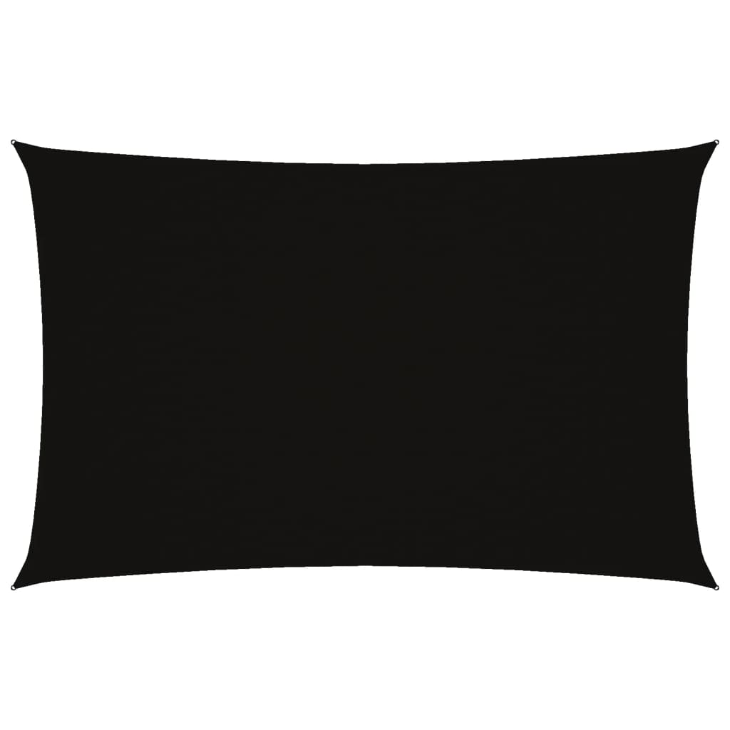 Vidaxl Sunshade Rectangular 4x7 M Oxford Fabric Negro