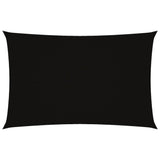 Vidaxl Sunshade Rectangular 4x7 M Oxford Fabric Negro