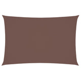 Vidaxl Sunshade Rectangular 2x4 M Oxford Fabric Brown